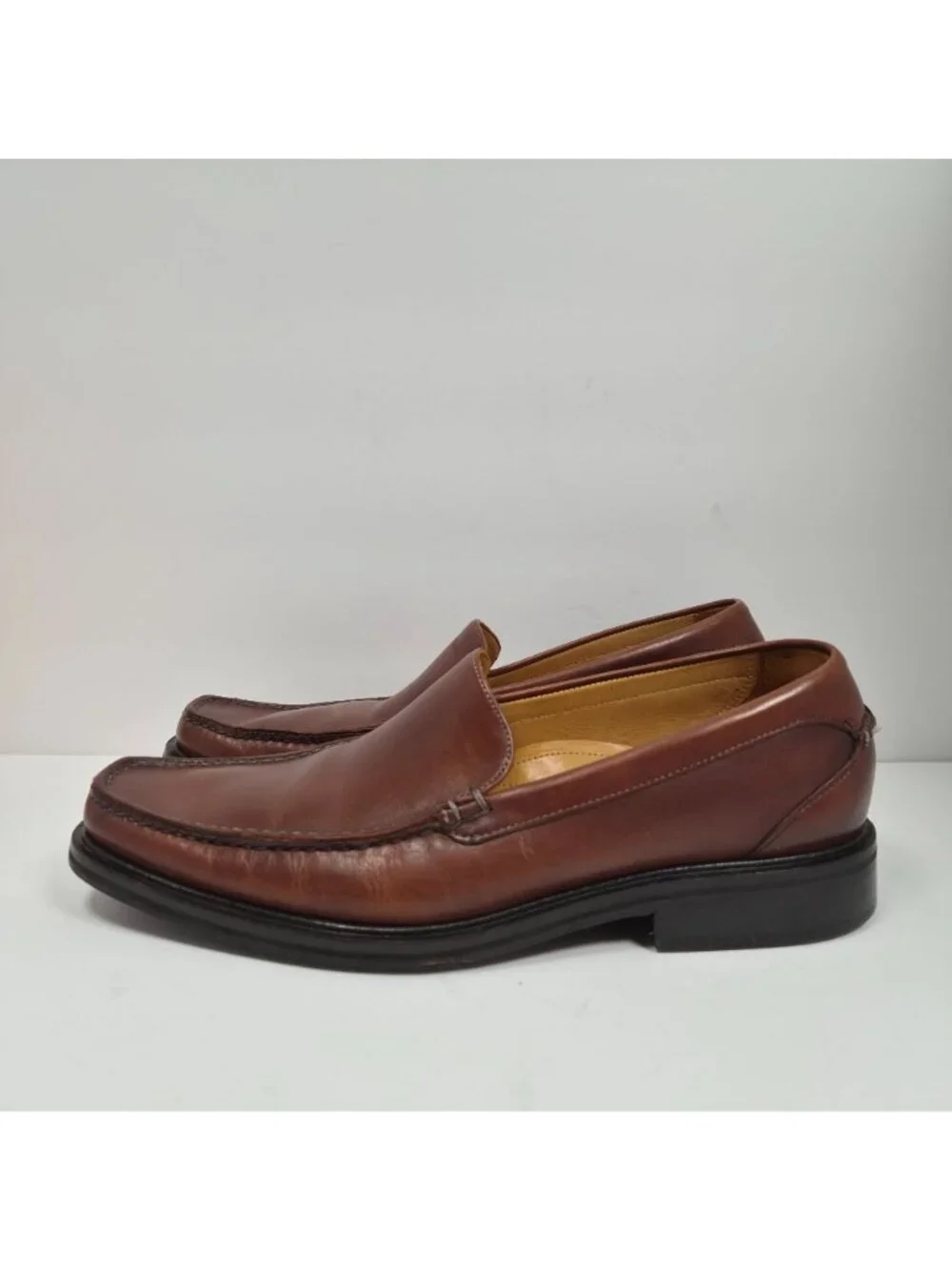 Cole Haan Nike Air Men's Brown Leather Loafers Slip-On Dress Shoes Size 9 M